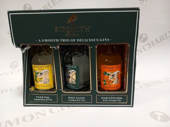 BOXED SIPSMITH LONDON A SMOOTH TRIO OF DELICIOUS GINS