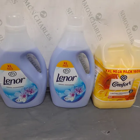 APPROXIMATELY 4 ASSORTED LIQUIDS TO INCLUDE COMFORT AND LENOR - COLLECTION ONLY