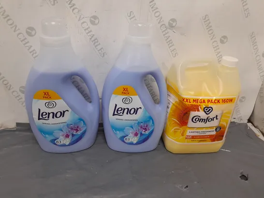 APPROXIMATELY 4 ASSORTED LIQUIDS TO INCLUDE COMFORT AND LENOR - COLLECTION ONLY