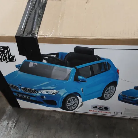 BOXED XOOTZ BMW X5 12V ELECTRIC RIDE-ON, BLUE (1 BOX)