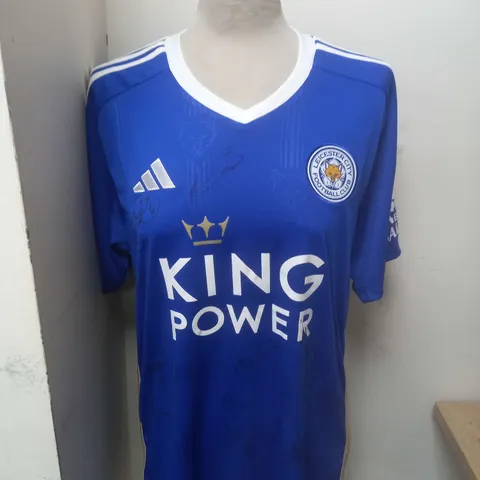 LEICESTER CITY FOOTBALL CLUB SIGNED SHIRT 