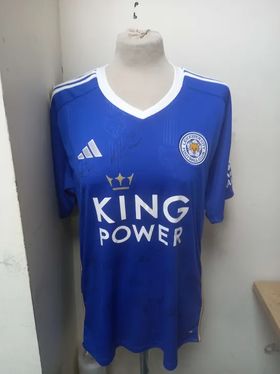 LEICESTER CITY FOOTBALL CLUB SIGNED SHIRT 