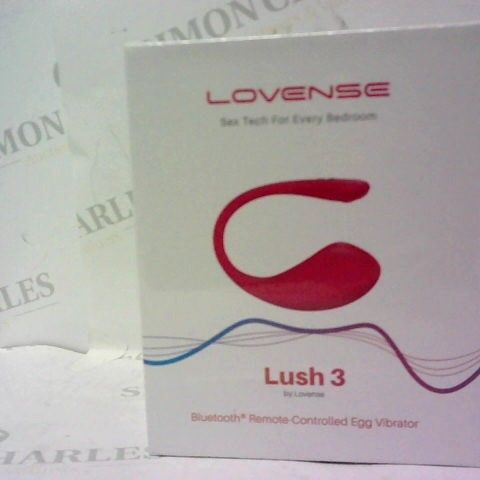 BOXED AND SEALED LOVENSE LUSH 3 BLUETOOTH REMOTE CONTROLLED EGG VIBRATOR