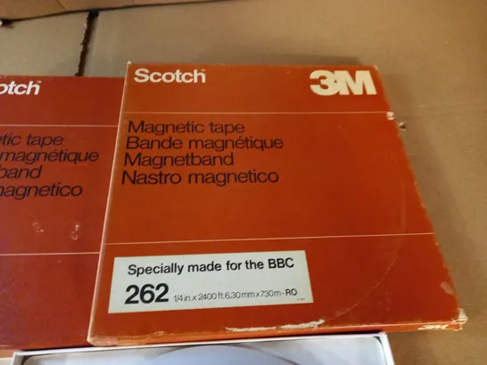 LOT OF 4 2M MAGNETIC TAPE REELS