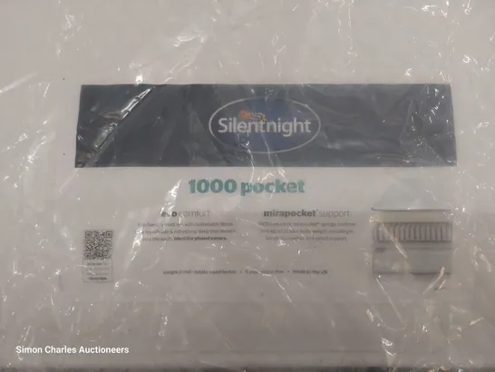 QUALITY BAGGED SILENTNIGHT 5' KINGSIZE 1000 POCKET MATTRESS 