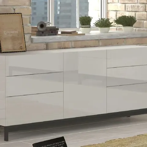 BOXED FELICIANO 170CM WIDE 6 DRAWER SIDEBOARD (3 BOXES)