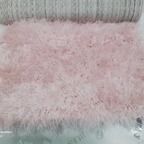 BRAND NEW PACO HOME 300 GLAMOUR PINK/ROSE 60X100CM SHAGGY RUG