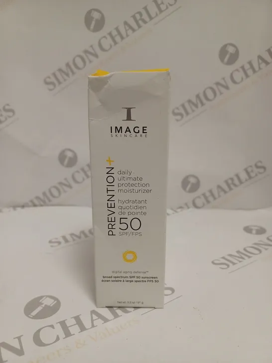 BOXED IMAGE SKINCARE PREVENTION+ DAILY ULTIMATE PROTECTION MOISTURISER SPF50