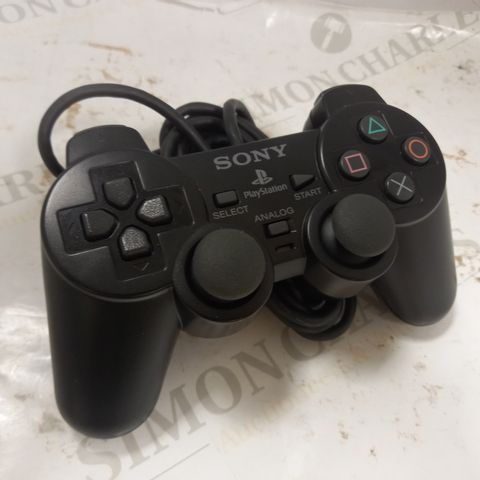 SONY PLAYSTATION 2 WIRED CONTROLLER IN BLACK