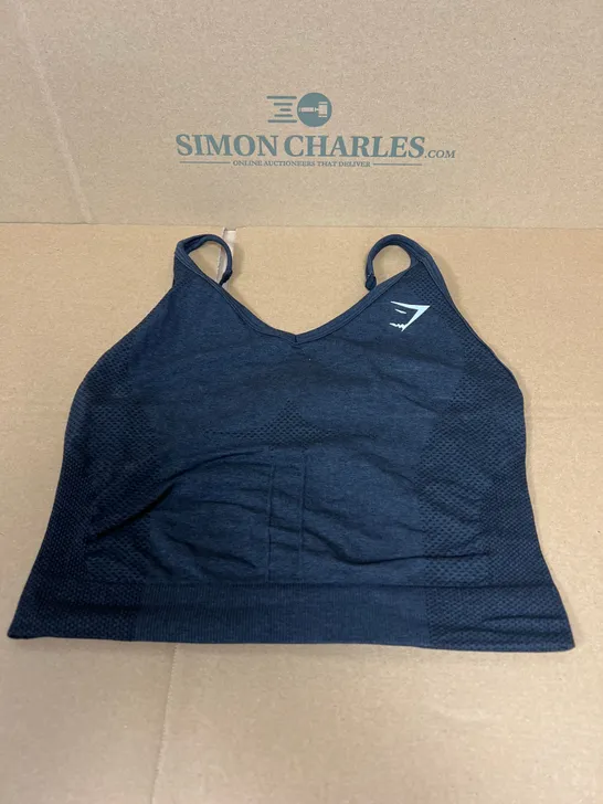 GYMSHARK SPORTS BRA IN BLACK SIZE MEDIUM