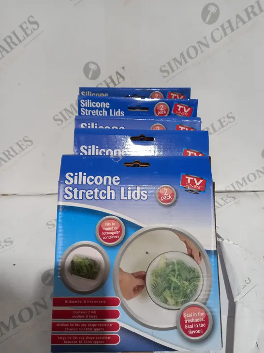 4 X BOXED SILICONE STRETCH LIDS 