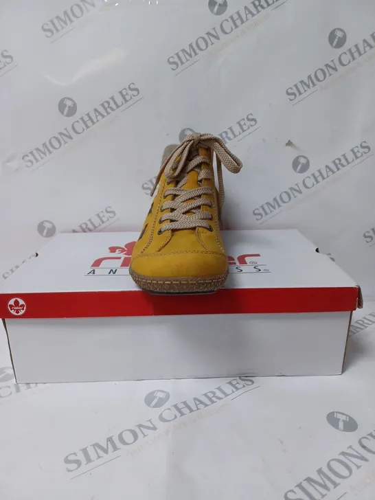 RIEKER LCE ANKLE BOOT - YELLOW - SIZE 6.5