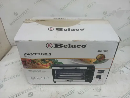 BOXED BELACO TOASTER OVEN