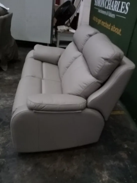 DESIGNER G PLAN MADE KINGSBURY OXFORD MUSHROOM TWO SEATER SOFA AND ELECTRIC RECLINING ARMCHAIR