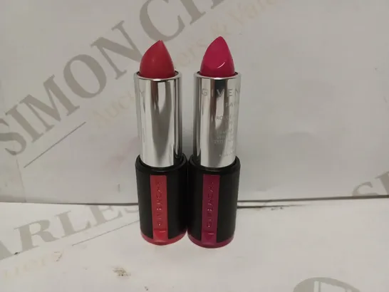 LOT OF APPROXIMATELY 14 GIVENCHY LIPSTICKS TO INCLUDE 7 FUCHSIA IRRESISTIBLE 205, 7 CORAIL DECOLLETE 303