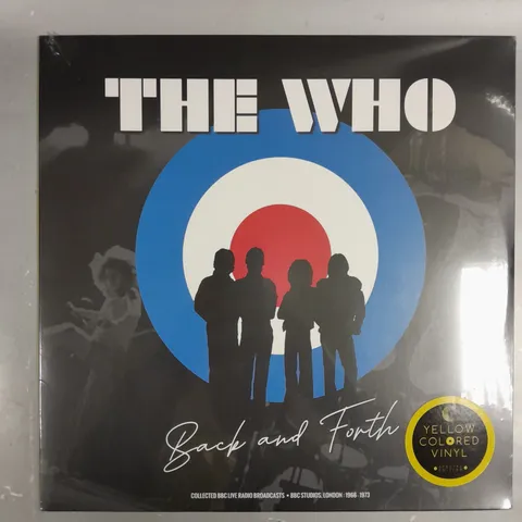 SEALED THE WHO BACK & FORTH SPECIAL EDITION YELLOW COLOURED VINYL 