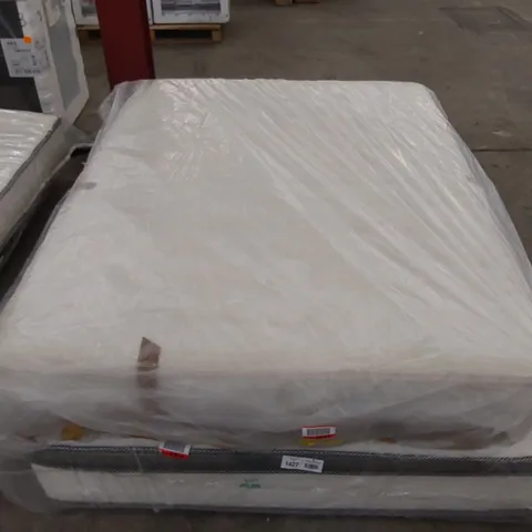 QUALITY BAGGED 4'6" DOUBLE PILLOW TOP POCKET SPRUNG 2000 MATTRESS 