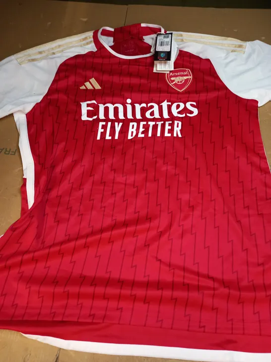 ADIDAS ARSENAL 2023/24 MENS SHORT SLEEVE HOME SHIRT - UK XL