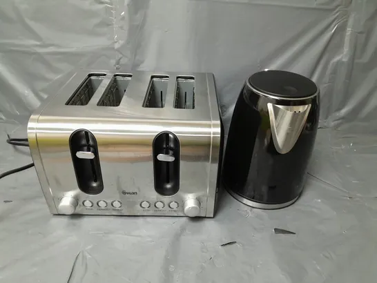 BOXED SWAN KETTLE & TOASTER 4-SLICE TWIN PACK RRP £49