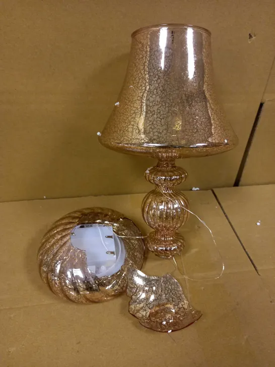 HOME REFLECTIONS PRE-LIT LED MERCURY GLASS LAMP