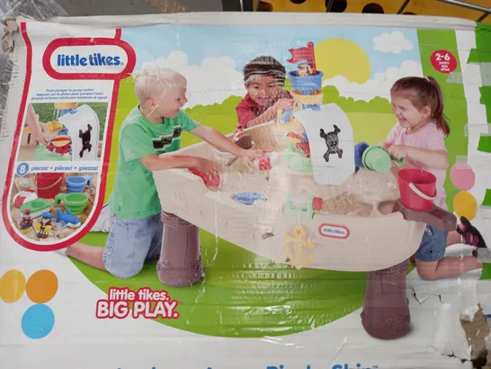 BOXED LITTLE TIKES ANCHORS AWAY PIRATE SHIP WATER TABLE - COLLECTION ONLY RRP £110