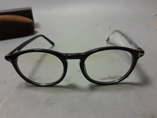 TOM FORD BLACK FRAMED GLASSES IN CASE