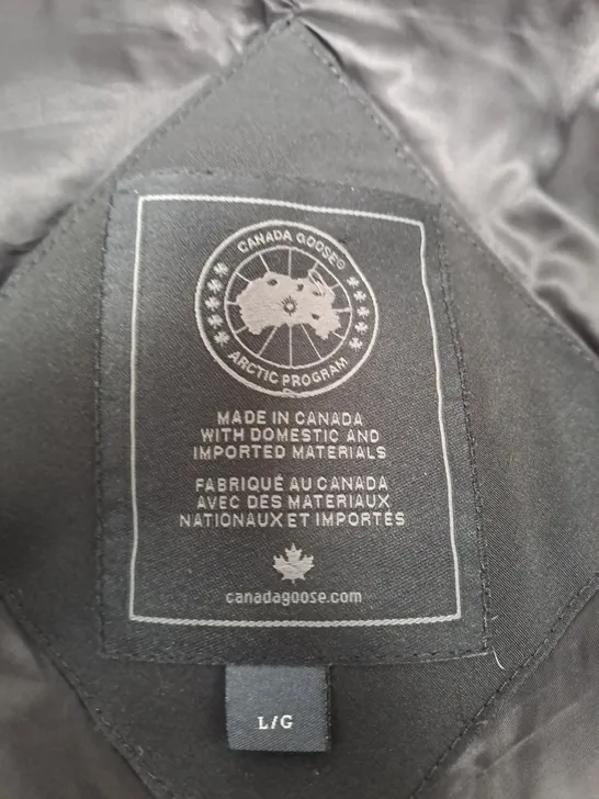 CANADA GOOSE LANGFORD PARKA BLACK LABEL HERITAGE BLACK BADGE SIZE L 