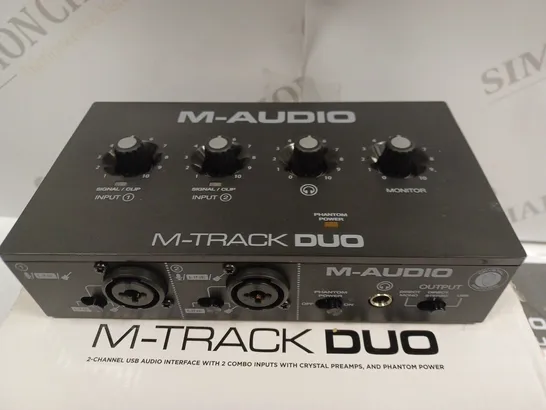 BOXED M-AUDIO M-TRACK DUO USB AUDIO INTERAFACE