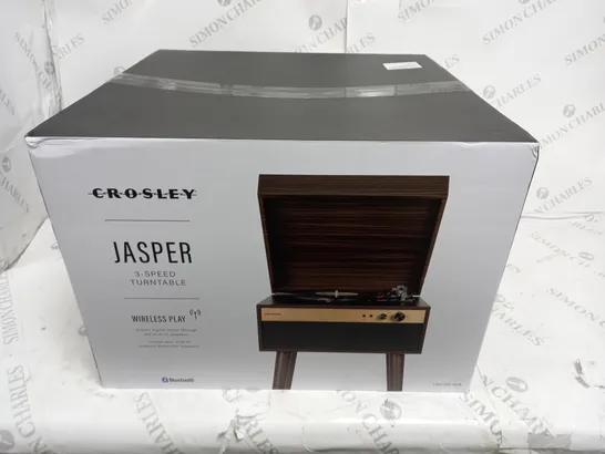 BOXED CROSLEY JASPER 3-SPEED TURNTABLE