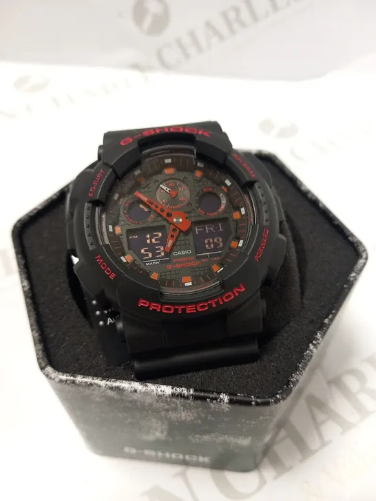 BOXED G SHOCK CASIO GA-100BNR-1AER WRIST WATCH