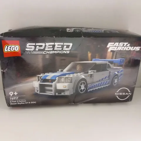 BOXED LEGO SPEED CHAMPIONS FAST AND FURIOUS 76917 2 FAST 2 FURIOUS NISSAN SKYLINE GT-R(R34)