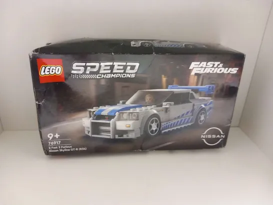 BOXED LEGO SPEED CHAMPIONS FAST AND FURIOUS 76917 2 FAST 2 FURIOUS NISSAN SKYLINE GT-R(R34)