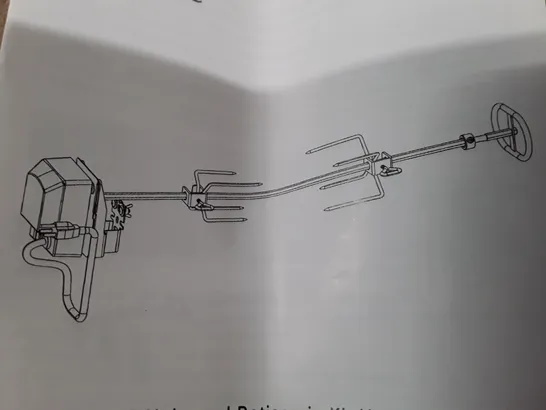 BOXED ROTISSERIE KIT WITH 6 WATT ELECTRIC MOTOR