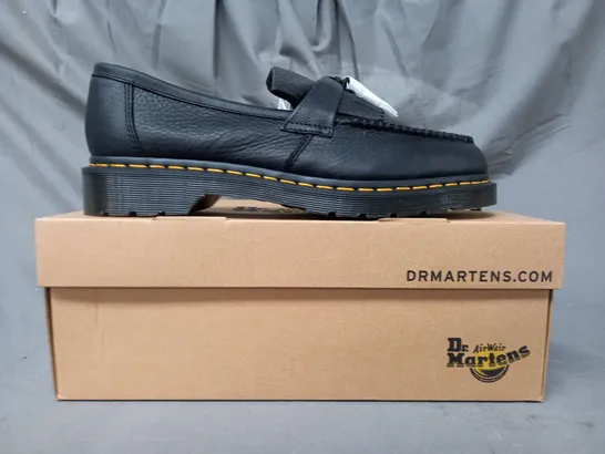 BOXED PAIR OF DR MARTENS ADRIAN YS LOAFERS IN BLACK UK SIZE 10