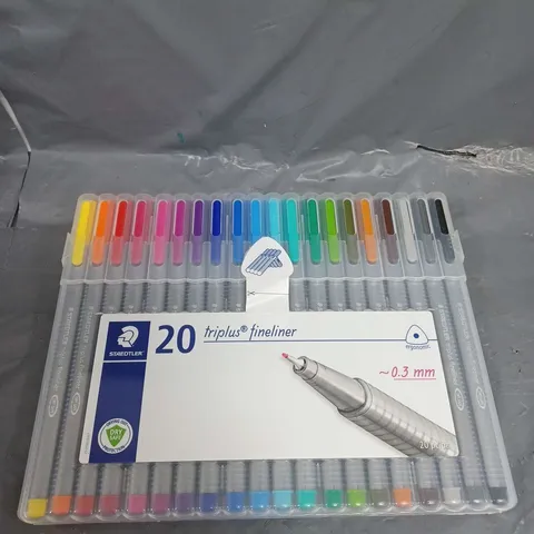 PACK OF 20 STAEDTLER TRIPLUS FINELINER PENS