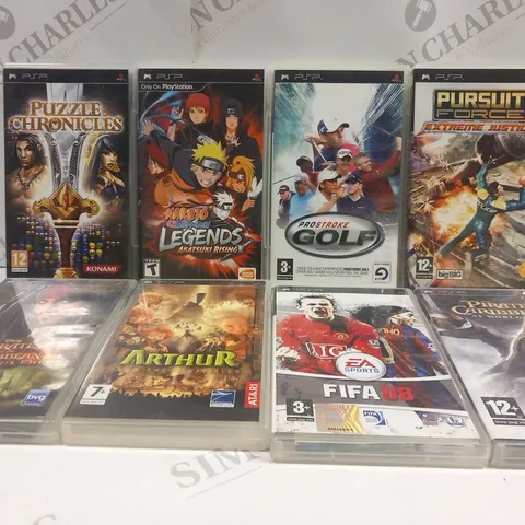 APPROXIMATELY 13 ASSORTED PSP VIDEO GAMES