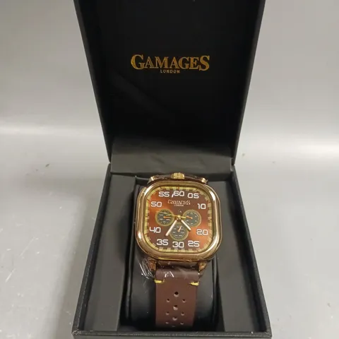 GAMAGES OF LONDON LIMITED EDITION HAND ASSEMBLED VERTICAL ASTUTE AUTOMATIC BROWN