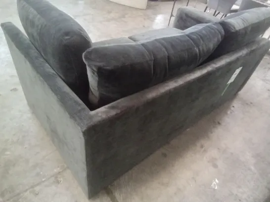 QUALITY DESIGNER ASPEN SOFA SECTION - BLACK FABRIC 