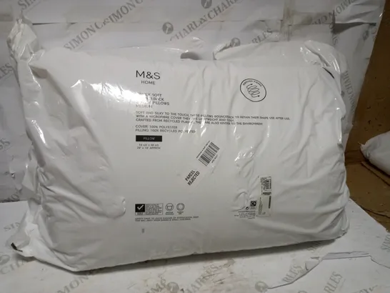 SEALED M&S SIMPLY SOFT MEDIUM PILLOWS 