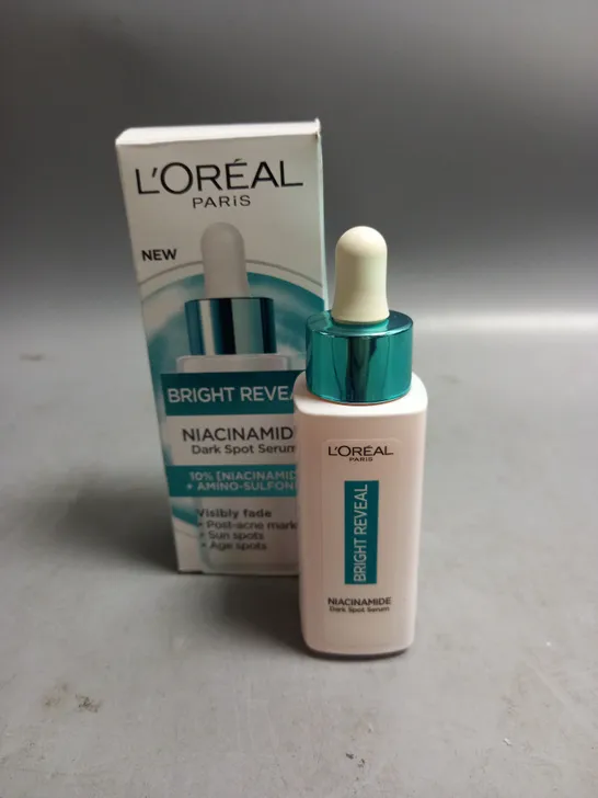 BOXED L'OREAL NIACINAMIDE BRIGHT REVEAL DARK SPOT SERUM 30ML