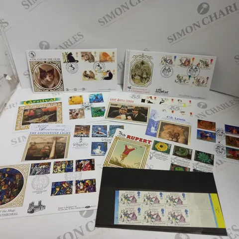 BOX OF APPROX 100 ASSORTED STAMPS FROM VARIOUS COUNTRIES AND DATE RANGES