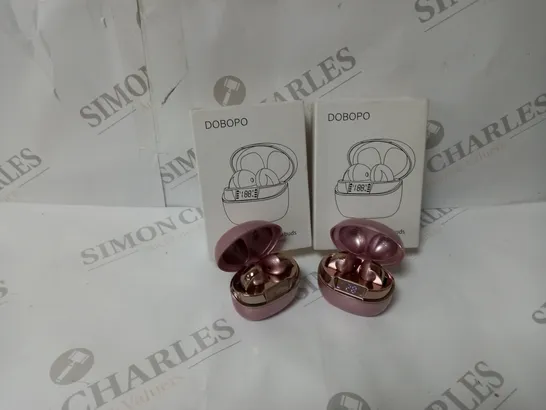 2 X BOXED DOBOPO Q13 TRUE WIRELESS EARBUDS 