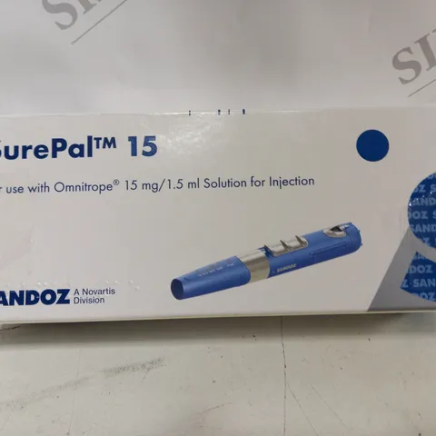 BOXED SUREPAL 15 FOR USE WITH OMNITROPE 15MG SOLUTION FOR INJECTION