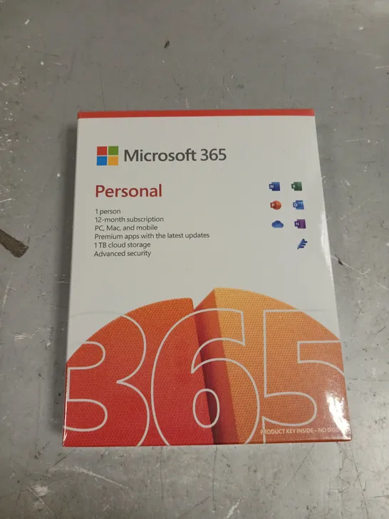 SEALED MICROSOFT 365 PERSONAL 12 MONTH SUBSCRIPTION SOFTWARE 