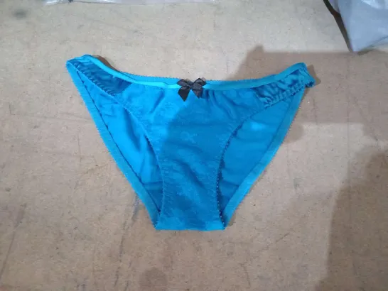 APPROXIMATELY 360 TEAL BRIEFS IN ASSORTED SIZES