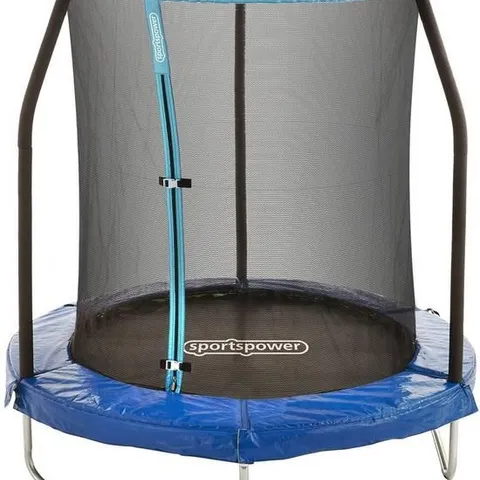 BOXED 6FT QUAD LOK TRAMPOLINE WITH EASI-STORE ENCLOSURE AND FLIP PAD