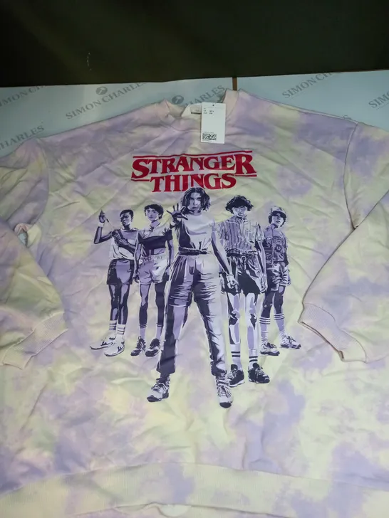 STRANGER THINGS LOGO SWEATSHIRT SIZE 14 YEARS