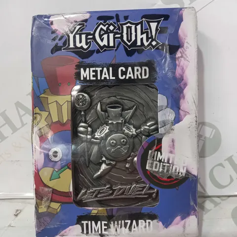 YU-GI-OH LIMITED EDITION METAL CARD - TIME WIZARD