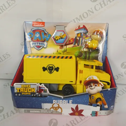 PAW PATROL BIG TRUCK PUPS - RUBBLE