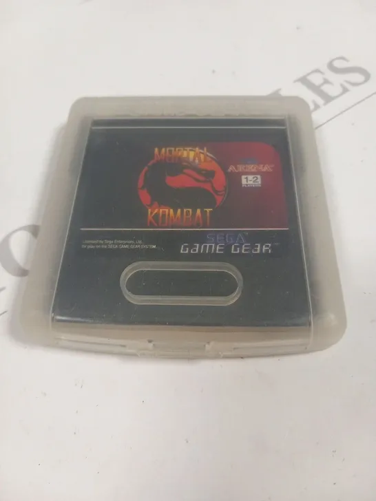 SEGA GAME GEAR MORTAL KOMBAT